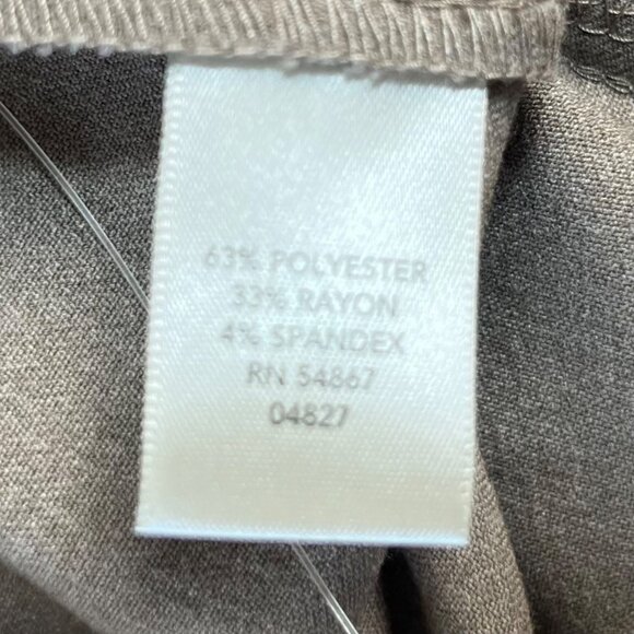 Christopher & Banks Comfort Waist Pants Womans Size 12 Tan New - Picture 7 of 10